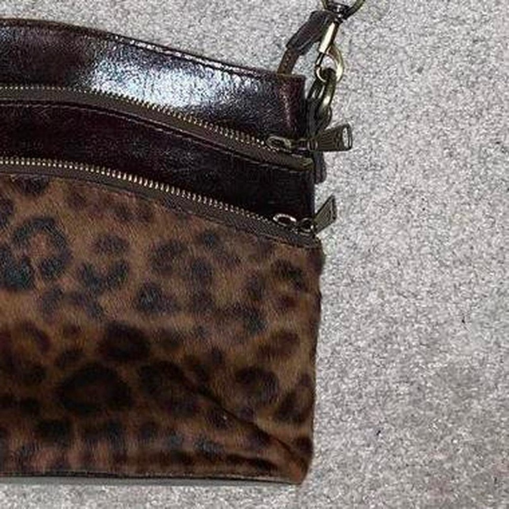 GORGEOUS GENUINE LEATHER CROSSBODY PURSE 🤎🐆🤎